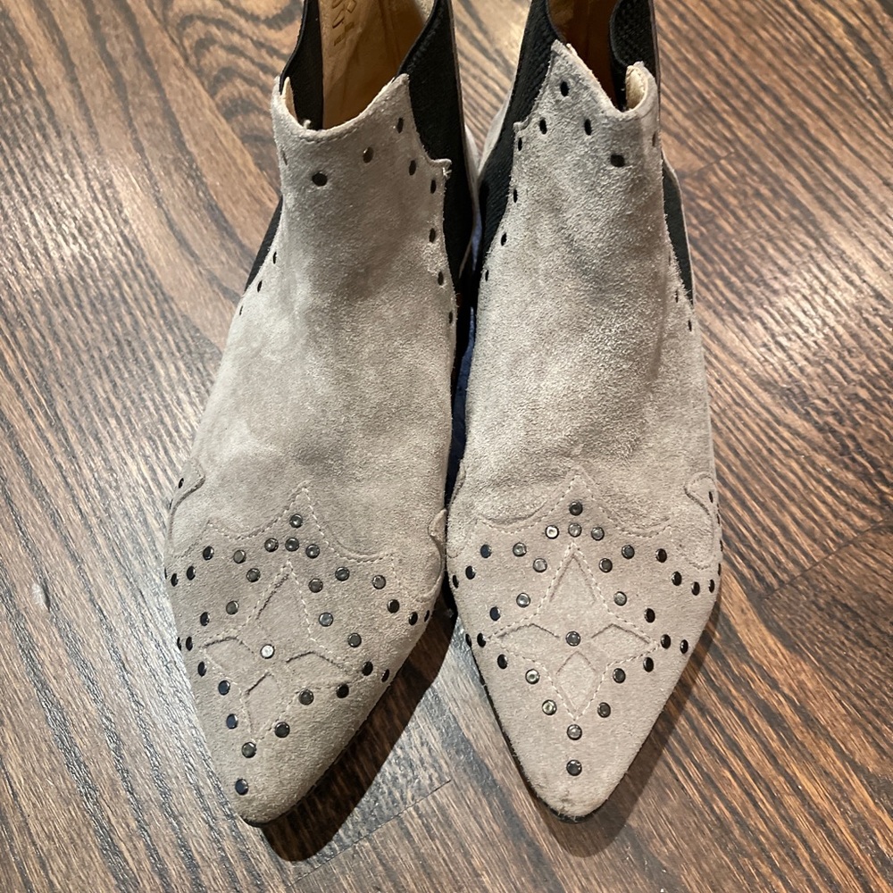 Ivylee Dee Stud Boot Pointy Flat Ankle Booties In… - image 5